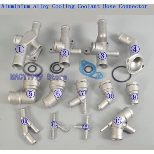 Aluminium alloy Cooling Coolant Hose Connector Supercharger Pipe fit For Golf MK4 Bettle A3 S3 TT Seat Leon 1.6 1.8T