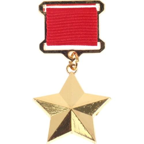 Russia USSR Badge Lapel Pins Metal Badge Medal Souvenir Collection CCCP Work Labor Star