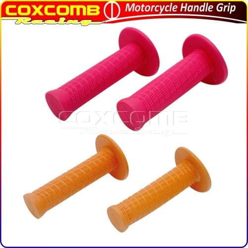 1Pair Motorcycle Non Slip Rubber Bar End Thruster Grips For Kawasaki Honda Yamaha Harley Pit Dirt Bike 22mm/24mm Handle Grip