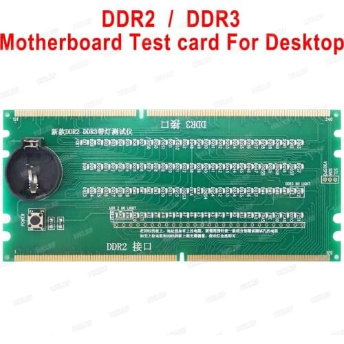 1pcs* Brand New Desktop Motherboard DDR2 DDR3 RAM Memorry Slot Tester with LED
