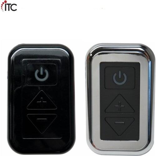 10-24V Backlit LED Digital Dimmer with Black and Nickel Bezels Marine Boat RV Camping