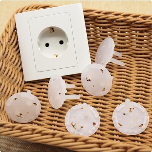 10pcs Baby Safety Child Electric Socket Outlet Plug Protection Security Two Phase Safe Lock Cover Kids Sockets Cover Plugs