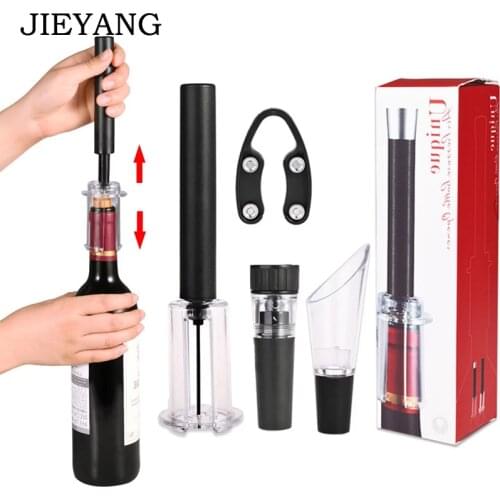 4x Air Pump Wine Bottle Opener Air Pressure Vacuum Red Wine Stopper Beer Lid Opener Corkscrew Corks Out Tool Stainless Steel Pin
