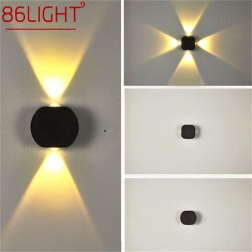 86LIGHT Outdoor Wall Sconces Lamps Contemporary Waterproof LED Fixture Light For Home