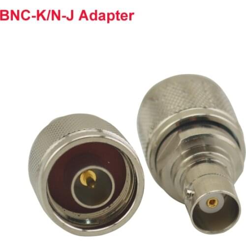 Walkie talkie Adapter BNC-K(BNC Female)/N-J (N Male) jack RF connector straight for Two-way Radio