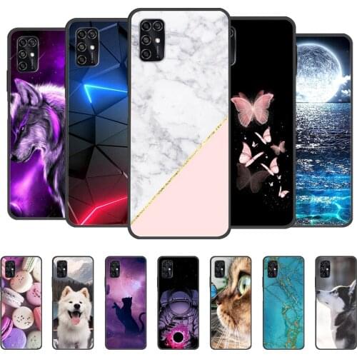 For ZTE Blade V2020 Smart Case Black Bumper Silicon TPU Soft Phone Cover For ZTE Blade V2020 Smart 8010 Case Cute Marble Funda