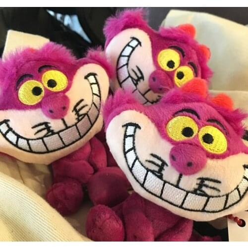 Cheshire Cat Plush For Girls 30CM 10cm keychain ring clip Kids Stuffed Animals Toys Children Christmas Gifts