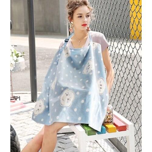 Breathable breastfeeding cover 100%cotton muslin breastfeeding Privacy apron outdoors feeding baby nursing cloth nursing cover