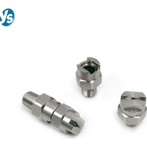 YS Quality Quick Vee Jet Flat Fan Nozzle, Quick Dismantling Connect 304 Stainless Steel Flat Fan Nozzle, V Jet Flat Spray Nozzle