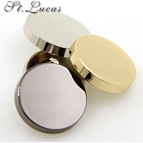 Hot sale 10pcs/lot new fashion decorative buttons high quality plane gold buttons for men shirt suit overcot sewing accessories