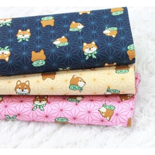 Dogs Footprint Cotton Fabric Sewing Quilting Valentines Day Fabrics Needlework Material DIY Cloth 45*110cm