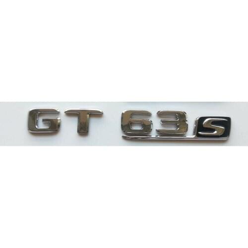Chrome Letters GT 63s Emblems Emblem Sticker for Mercedes X290 for AMG GT 63 S