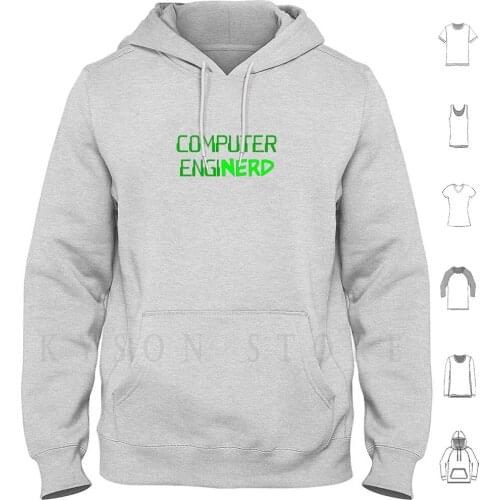 Computer Engineer Enginerd Hoodie Long Sleeve Computer Engineering Mechanical Programming Programmer Coding Coder