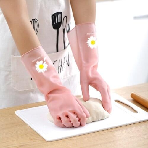Kitchen Dishwashing Gloves Household Dishwashing Gloves Rubber Gloves Washing Clothes Cleaning Dishwashing Gloves