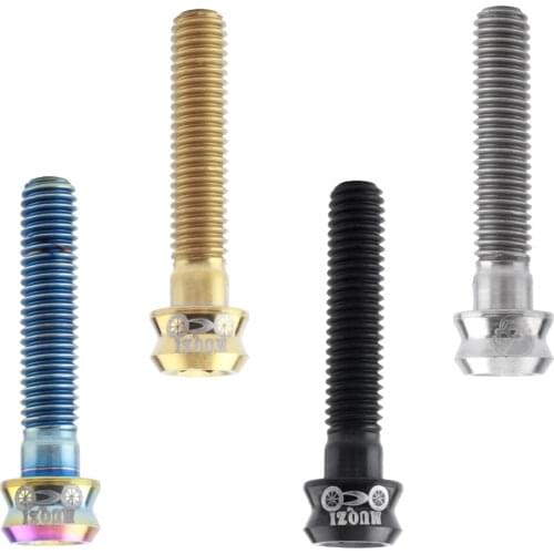 M6x30mm Titanium Ti Bike Headset Cover Bolt Bicycle Stem Top Cap Screw for MTB Road Bicycle Cycling Accessories