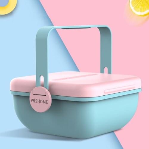 Cute Girl Heart Lunch Box Set Office Worker Creative Insulation Lunch Box Portable Lunch Box
