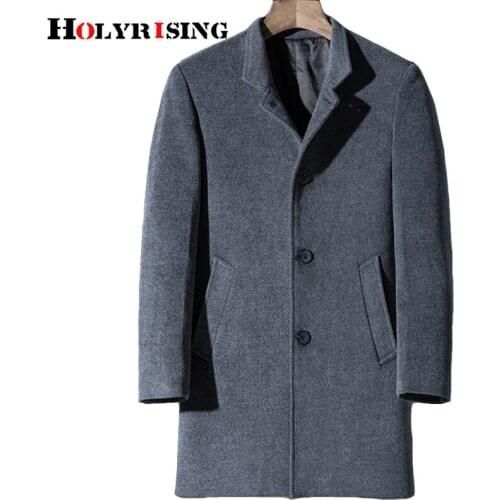 New Winter Wool Coat Men abrigos hombre Long Sections Woolen Coats Men Cashmere Jacket luxury wool Trench Coat Winter 18508-5