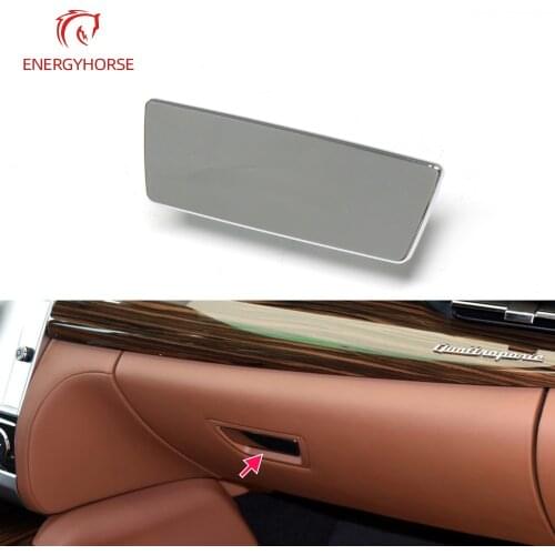 New Silver Glove Box Lid Handle Open Lock Puller Toolbox Pull Cover for Maserati Quattroporte 673005415