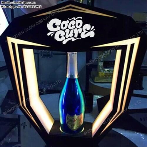 Customized Logo Rechargeable Champange Bottle Presenter Glorifier Display VIP Service for Wedding Night Club Party Lounge Bar