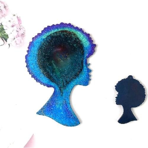 Transparent Silicone Mould Dried Flower Resin Decorative Craft DIY beauty Coaster Keychain Mold epoxy resin molds for jewelry