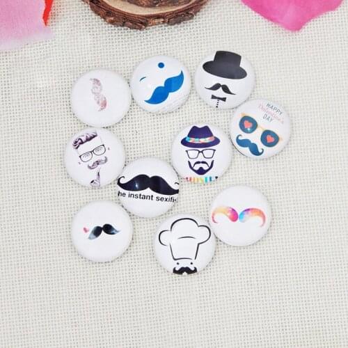 50PCS Mixed Beard Type Alloy Metal Button Snap Jewelry Charm Fit For 18mm Snap Jewelry Button Bracelet&Necklace Jewelry