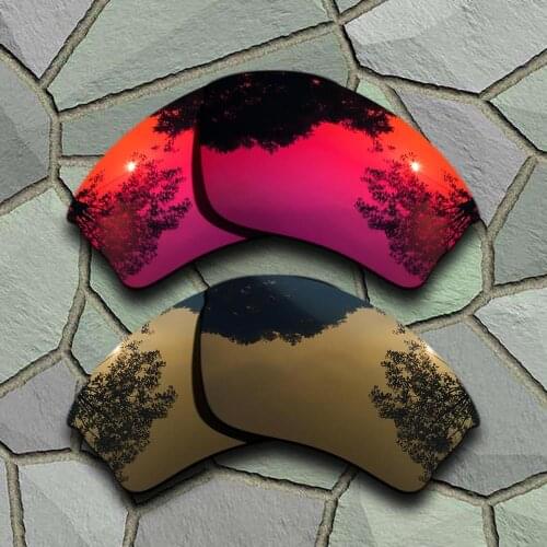 Violet Red&Bronze Copper Sunglasses Polarized Replacement Lenses for Oakley Half Jacket XLJ