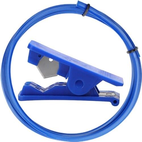 PTFE Tube Teflonto with Cutter PLA PiPe Clear OD4 ID2mm 1.75mm 3D Printer Parts For V6 V5 J-head I3 Mega Hotend MK8 Extruder