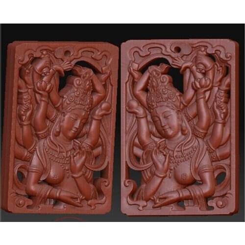 3D model relief for cnc in STL file format Two-sided Avalokitesvara