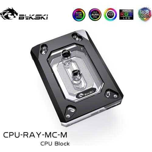 Bykski CPU Water Block use for AMD RYZEN3000 AM3 AM4 1950X TR4 X399 X570 Motherboard / RYZEN 3000/5000/7000 5V 3PIN A-RGB AURA