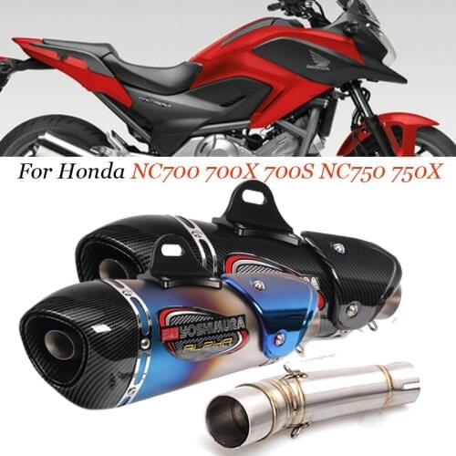 Motorcycle Exhaust System Slip On Middle Pipe Link Muffler For Honda NC700 NC750 NC 700 750 S/X 2012-2017 Link Muffler