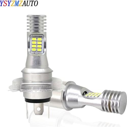 1pcs Canbus H4 led BA20D Led Moto Bulb P15D Led Motorcycle Headlight 3020EMC Fog Lamp Hi/Lo Beam Headlamp Scooter 6000K 12V