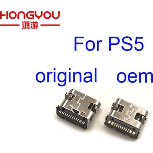 100/500pcs Micro USB Charging Port Plug Power Connector Type-C Charger Socket for PlayStation 5 Dualshock Wireless PS5 Console