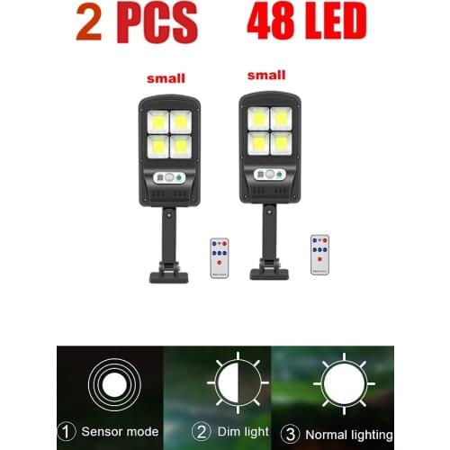 2 pcs tabular oblong Solar Light Outdoor Motion Sensor Waterproof Garden LED Solar Lamp Spotlights For Garden Path Street Wall L