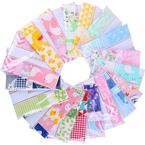 4Pcs 20cmx25cm Square Cotton Fabric Printed Bedding Cloth Sewing Quilting Fabrics For Patchwork Needlework DIY Handmade Material