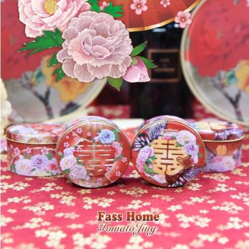 4pcs/lot Double Happy Tin box Wedding Party candy box Chinese candy case tin handmade soap box small tin storage box