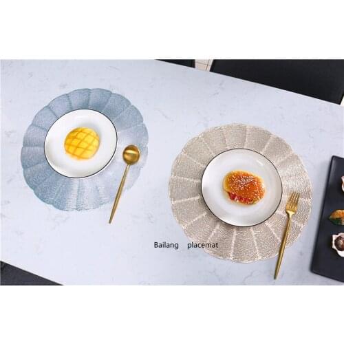 6pcs Placemat Nordic Style PVC Western Food Mat Party Placemat Table Decoration Coffee Table Bowl Mat Tea Coaster Pads 2021 New