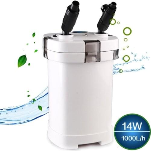 Aquarium Filter Bucket Ultra-quiet External Canister Filter with Pump Aquarium Filter Accessories for Fresh/Salt Water Tank