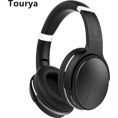 Tourya HZ08 Bluetooth 4.2 Headphone Over Ear Wireless Headphones Foldable Earphone Adjustable Headset With Mic For TV PC Phones