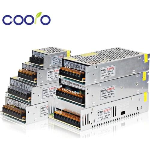 Power Supply DC 12V 1A 2A 3A 5A 10A 12A 15A 20A 30A 40A Lighting Transformer For LED Strip Light Switching Power Adapter Driver