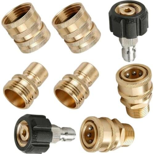 Dropship Pressure Washer Adapter Set Quick Disconnect Kit M22 Swivel To 3/8'' Quick Connect 3/4" To Quick Release Outdoor Tools