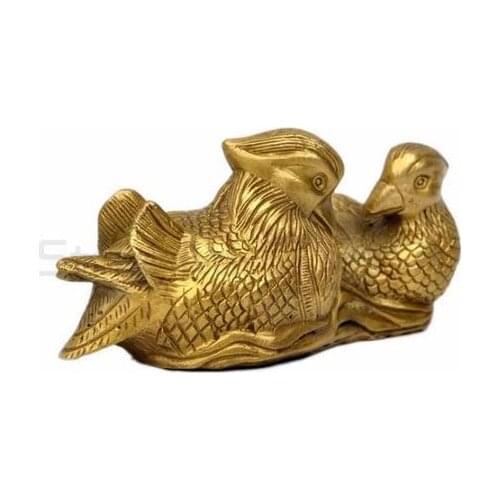 Feng Shui Tang Shui pure bronze ornaments Yuanyang water light wedding gifts to help couples harmony marriage