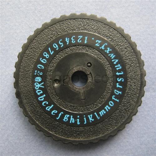 Font Wheel (elegant) for tape writer, gift label maker, scrapbooking Packaging Label, DIY handmade embosser