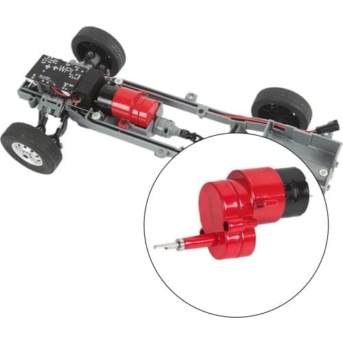 Alloy CNC Gear Box Transmission Box for WPL D12 RC Model Truck Car