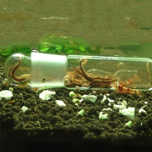 A 1Pc Fish Tank Pest Catch Trap Aquatic Planaria Catcher Worm Trap Glass Cleaner Tool S/M