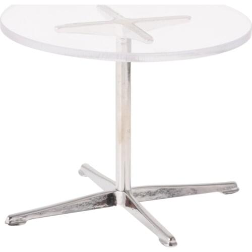 Dollhouse Miniature Round Table Side Table Living Room Furniture 1/12 Scale