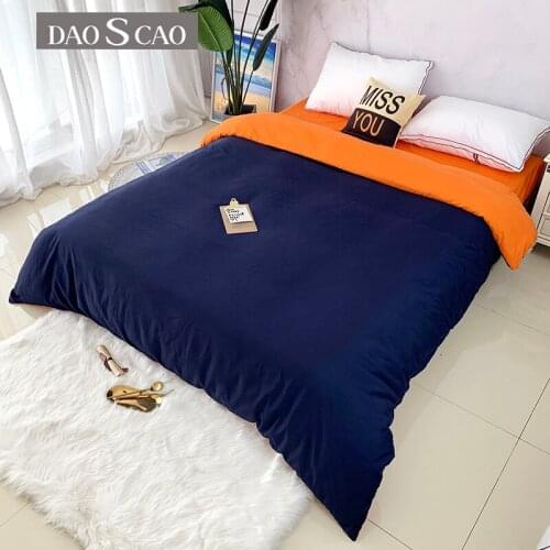 New Product 1pc Polyester Fiber High Quality Pure Color Reactive Dyed Double-Sided Quilt Cover (Pillowcases Need Order)