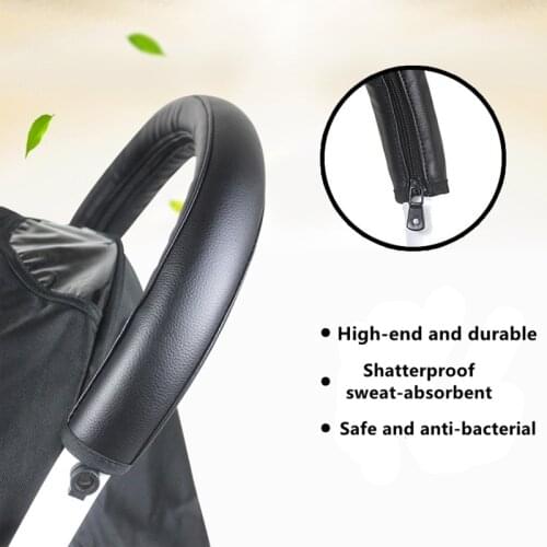 New Baby Pram Handle PU Leather Pushchair Stroller Armrest Case Protective Cover For babyyoya yoya Pram Stroller Accessories