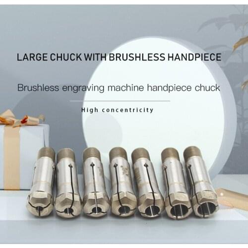 1Pc STRONGDRILL Micromotor chuck 2.35/3.0/3.175/4.0/5.0/6.0/6.35mm Chuck for Strong Large chuck with brushless handpiece