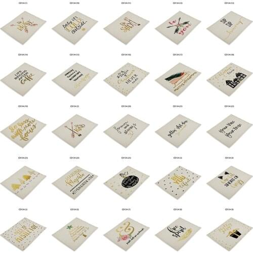 Printed Letters Coasters Individual Placemats Dining Candle Holder Kitchen Dining Room Podkladki Na Stol Table Mats Servilletas