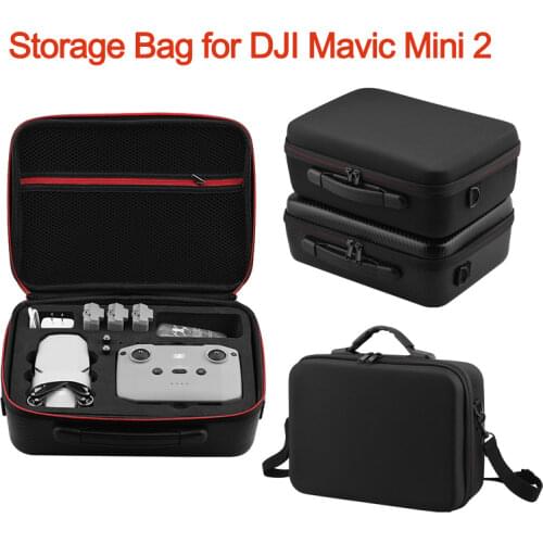 For DJI Mavic Mini 2 Portable Storage Bag Carrying Case Waterproof Travel Case Shoulder Bag Protective Box for Drone Accessories